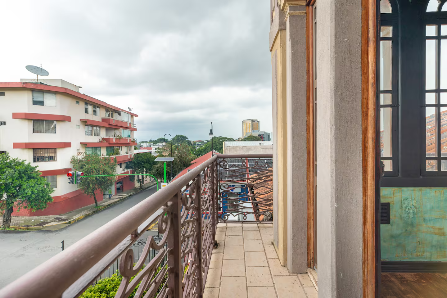 Balcony at Hotel Majestad with views of Barrio Amón